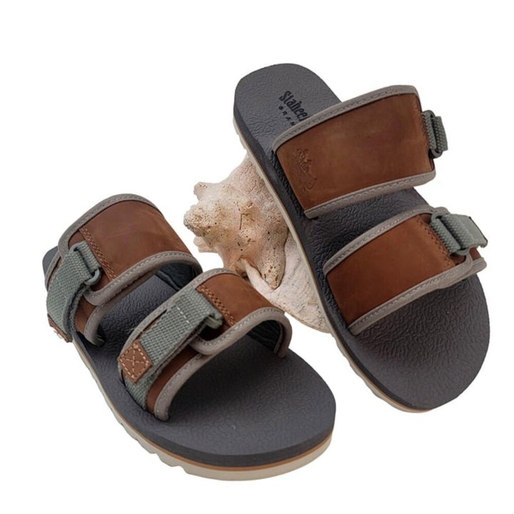 BUY ONE GET ONE FREE Staheekum Seaside Mens Adjustable Strap Slide Sandals. - Picture 3 of 6